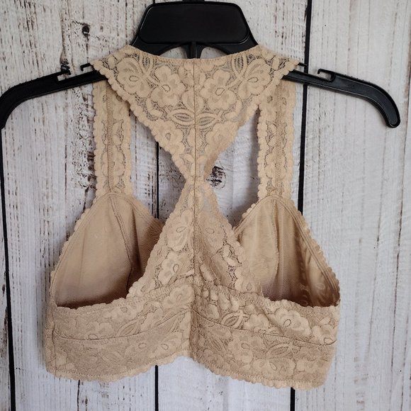 Intimately Free People | Light Tan/Latte Galloon Lace Racerback Bralette - Picture 8 of 9